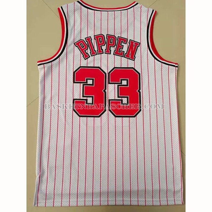Maillot Chicago Bulls Scottie Pippen NO 33 Reload Hardwood Classics Blanc